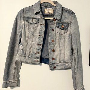 Women's YMI Jeans Cropped Denim Jacket